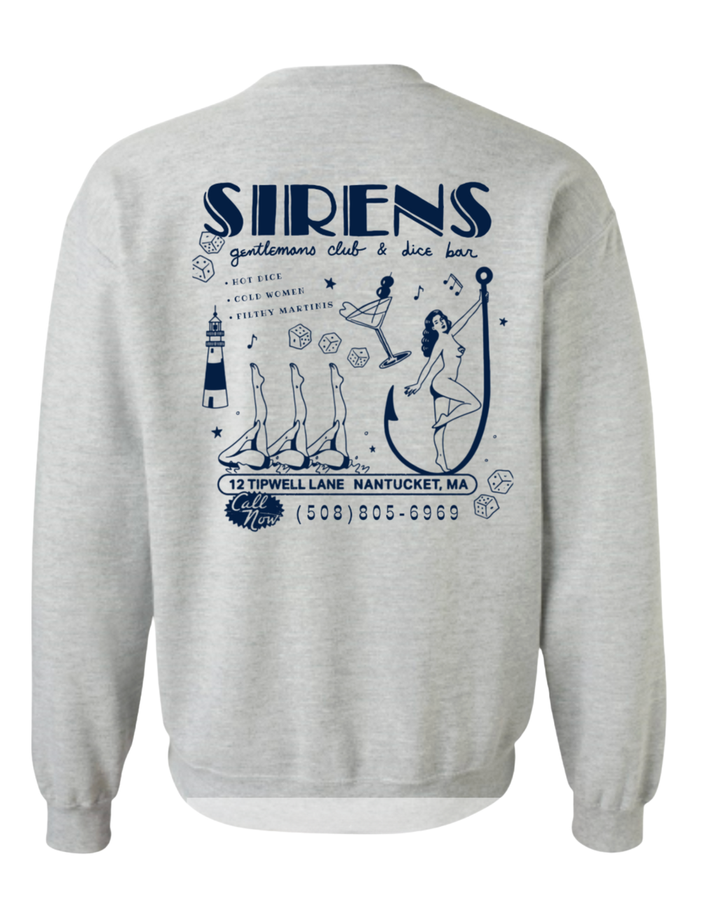 text for a good time crewneck