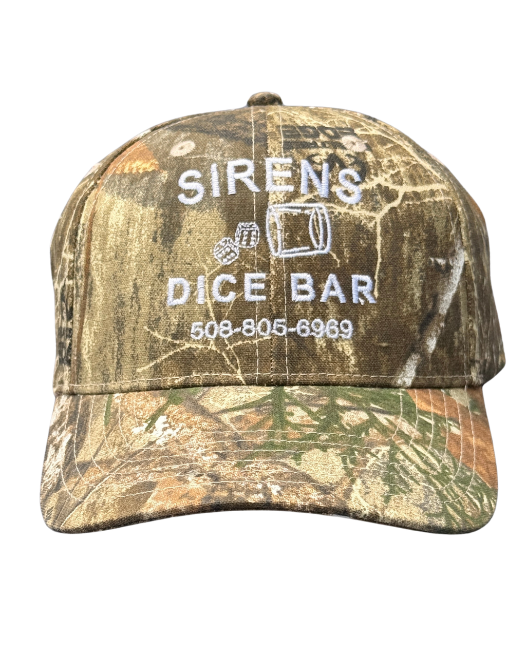 sirens dice bar camo hat